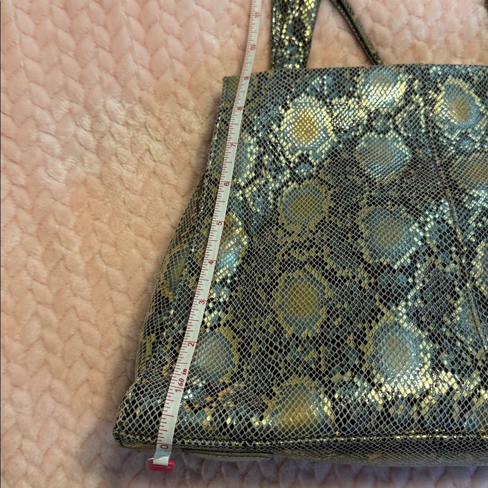 HOBO Brown and Gold Snake-Print Hobo Bag - Picture 11 of 12